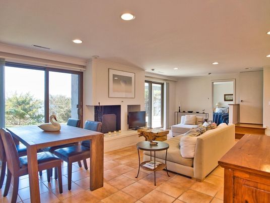 Dining room, Fireplace, Interior, Living room, Recessed Lighting