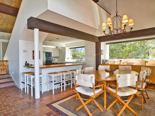 Chandelier, Dining room, Interior, Kitchen, Wooden Beams
