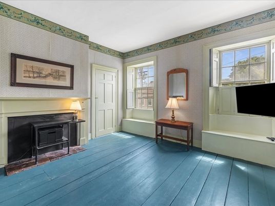 Fireplace, Interior, Wood Texture Flooring