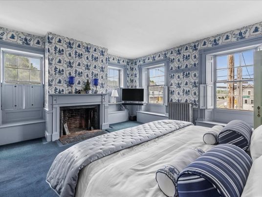 Bedroom, Fireplace, Interior