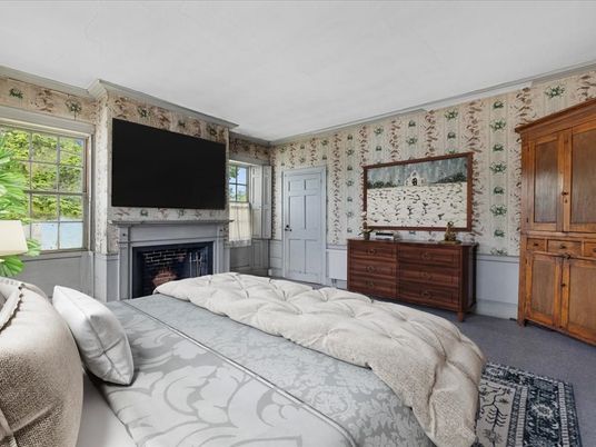 Bedroom, Fireplace, Interior