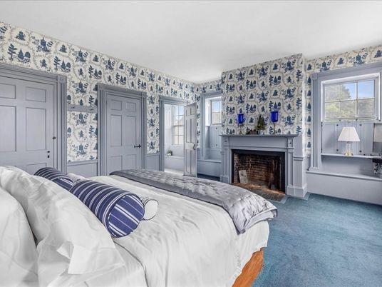 Bedroom, Fireplace, Interior