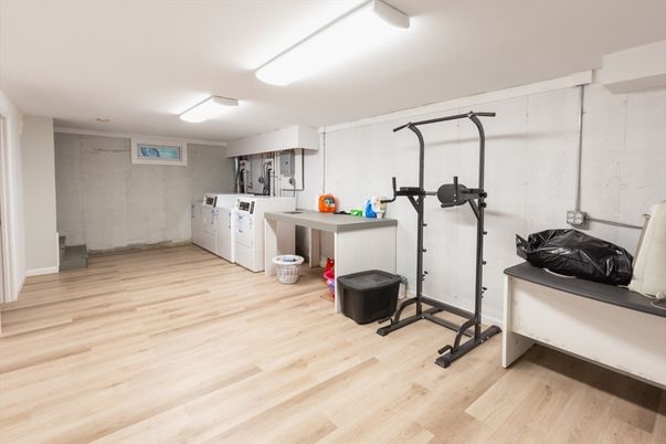 Fitness Equipment, Interior, Wood Texture Flooring