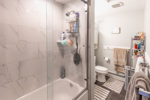Bathroom, Glass Shower, Interior, Marble Walls