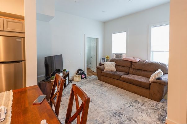 Interior, Kitchen, Living room, Stainless Steel Appliances, Wood Texture Flooring