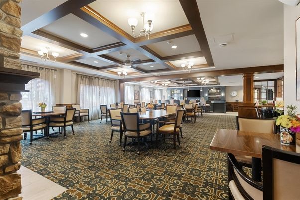 Dining room, Fireplace, Interior, Recessed Lighting