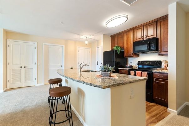 Interior, Kitchen, Wood Texture Flooring