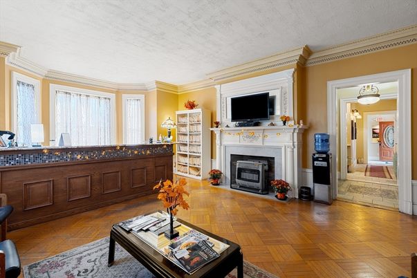 Fireplace, Interior, Living room, Wood Texture Flooring