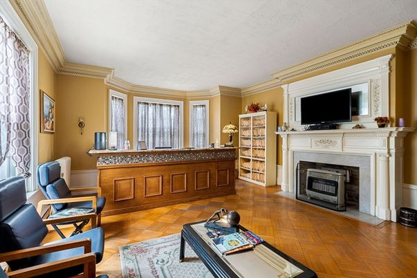 Fireplace, Interior, Wood Texture Flooring
