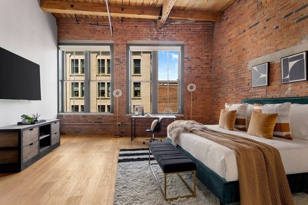 Bedroom, Interior, Stone Walls, Wooden Beams, Wooden Ceilings, Wood Texture Flooring