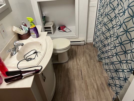 Bathroom, Interior, Wood Texture Flooring