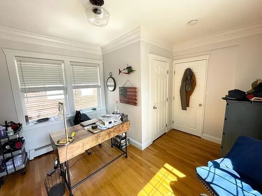 Home Office, Interior, Wood Texture Flooring