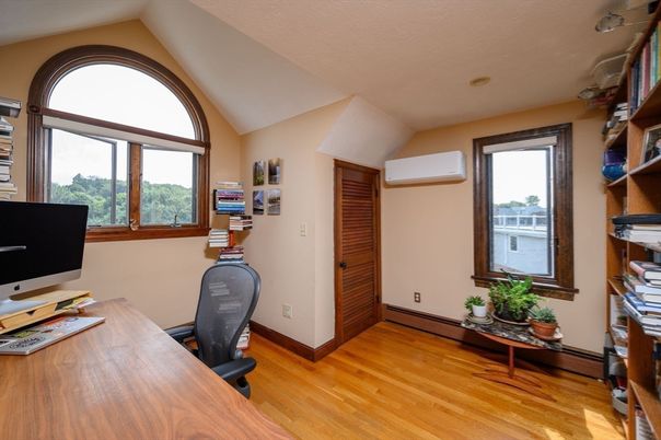 Home Office, Interior, Wood Texture Flooring