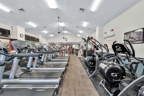 Fitness Equipment, Gym, Interior, Recessed Lighting