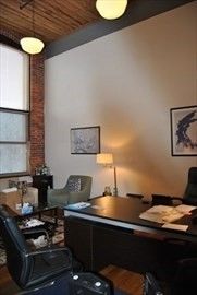 Home Office, Interior, Pendant Lights, Wooden Ceilings, Wood Texture Flooring