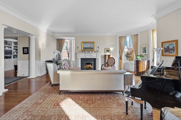 Fireplace, Interior, Living room, Piano, Wood Texture Flooring