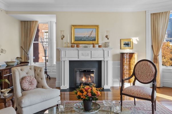 Fireplace, Interior, Wood Texture Flooring