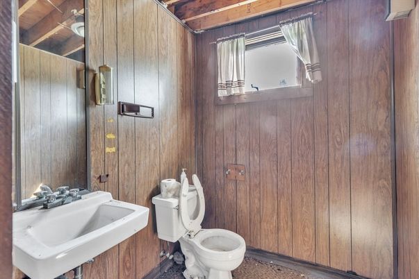 Bathroom, Interior, Wooden Walls