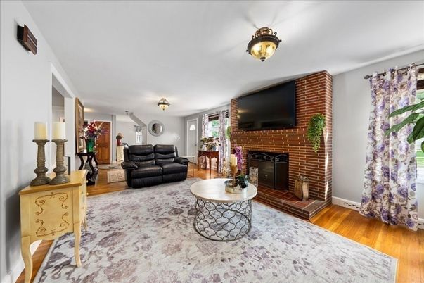 Fireplace, Interior, Living room, Wood Texture Flooring