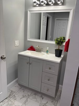 Bathroom, Dual Sink Vanities, Interior, Marble