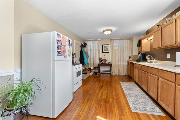 Interior, Kitchen, Wood Texture Flooring
