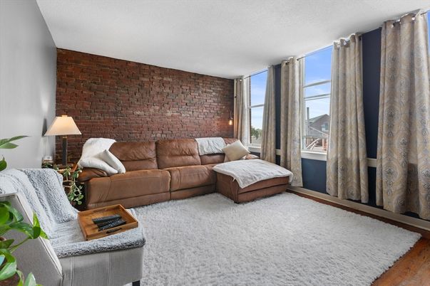 Interior, Living room, Stone Walls
