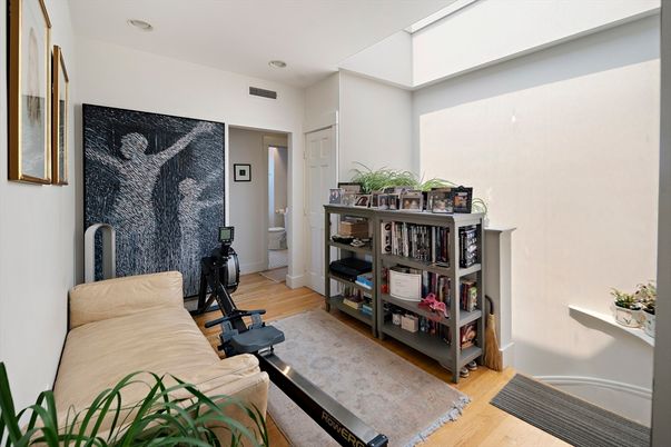 Fitness Equipment, Interior, Recessed Lighting, Wood Texture Flooring