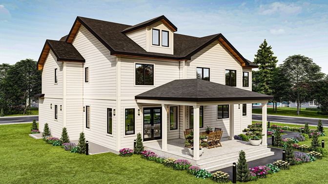 Exterior, Facade, Farmhouse