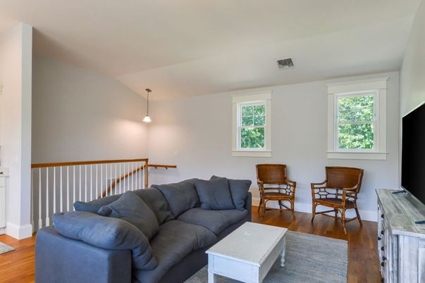 Dining room, Interior, Living room, Pendant Lights, Wood Texture Flooring