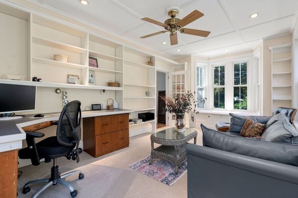 Home Office, Interior, Recessed Lighting
