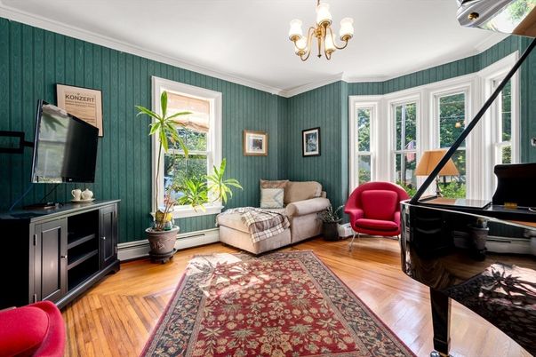 Chandelier, Interior, Living room, Piano, Wood Texture Flooring