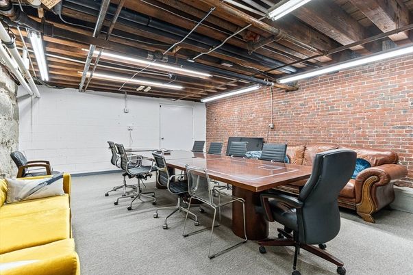 Home Office, Interior, Stone Walls, Wooden Beams