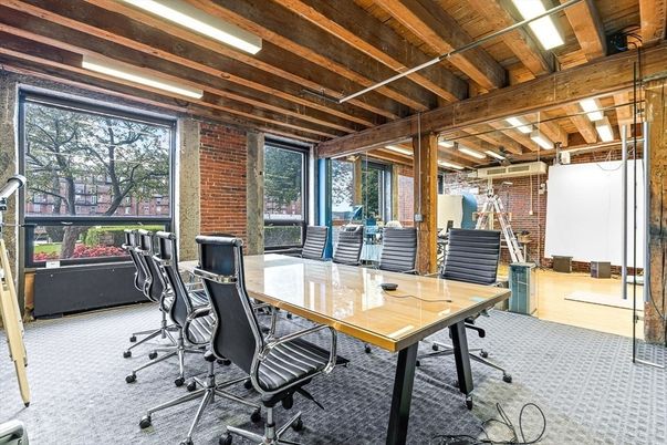 Home Office, Interior, Stone Walls, Wooden Beams