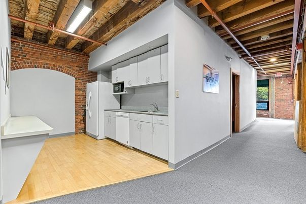 Interior, Kitchen, Stone Walls, Washer, Wooden Beams, Wooden Ceilings, Wood Texture Flooring