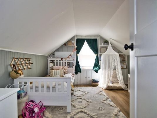 Bedroom, Interior, Wood Texture Flooring