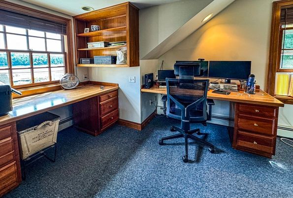 Home Office, Interior, Recessed Lighting