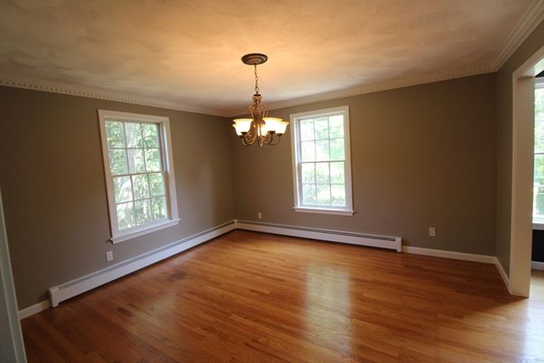 Chandelier, Empty room, Interior, Wood Texture Flooring