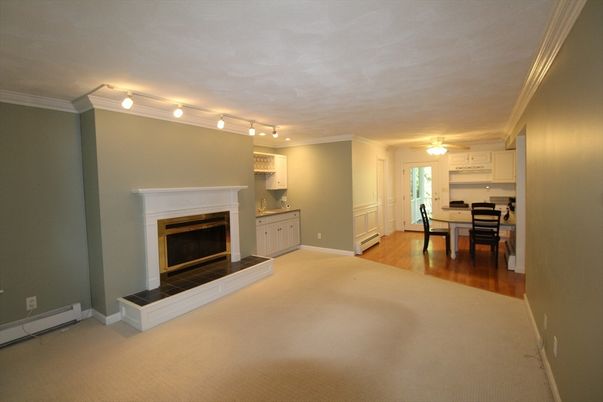 Dining room, Fireplace, Interior, Wood Texture Flooring