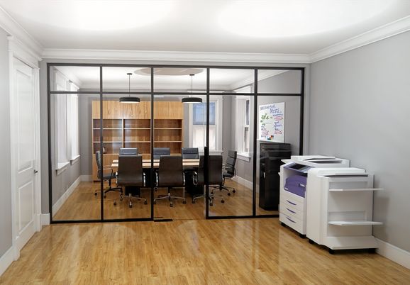 Home Office, Interior, Wood Texture Flooring