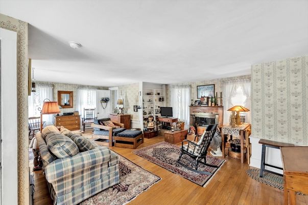 Fireplace, Interior, Living room, Wood Texture Flooring