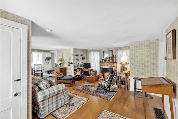 Fireplace, Interior, Living room, Wood Texture Flooring