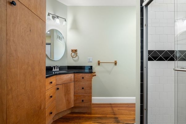Bathroom, Interior, Wood Texture Flooring