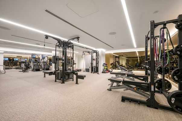 Fitness Equipment, Gym, Interior, Recessed Lighting