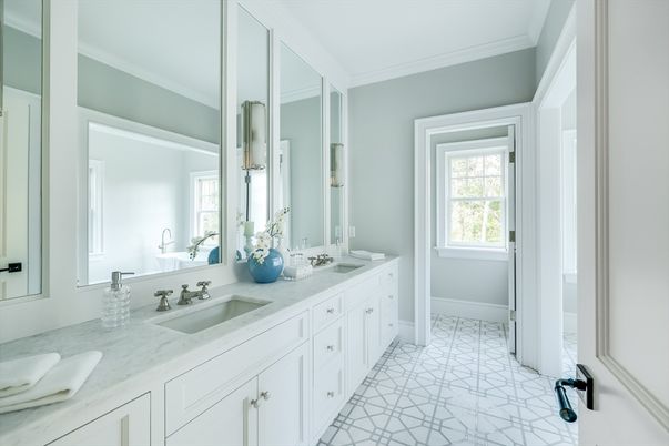 Bathroom, Dual Sink Vanities, Interior, Marble