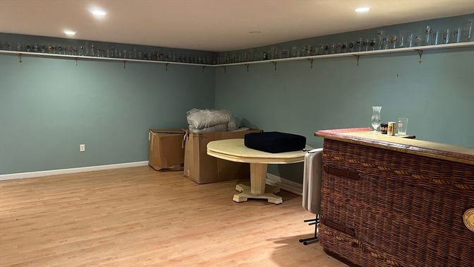 Interior, Recessed Lighting, Wood Texture Flooring