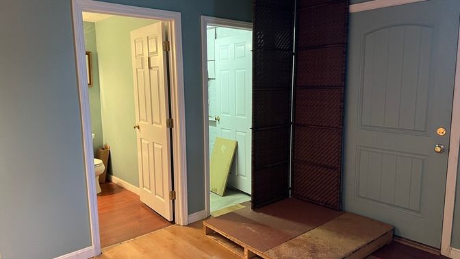 Bathroom, Interior, Wood Texture Flooring