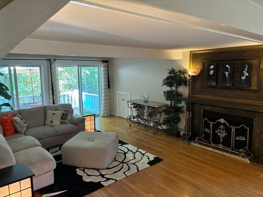 Fireplace, Interior, Living room, Wood Texture Flooring