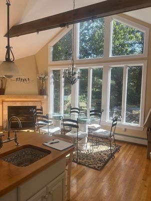 Dining room, Interior, Wood Texture Flooring