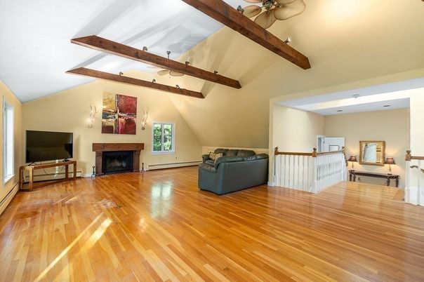 Fireplace, Interior, Wooden Beams, Wood Texture Flooring