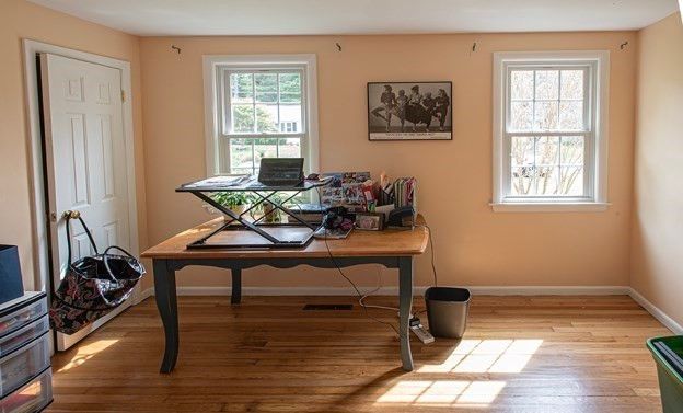 Home Office, Interior, Wood Texture Flooring